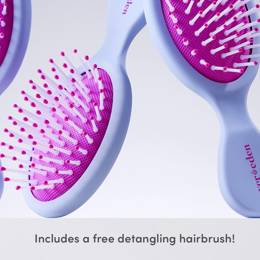 Evereden before and after hair image showing smoother, easier-to-manage strands