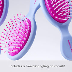 Evereden before and after hair image showing smoother, easier-to-manage strands