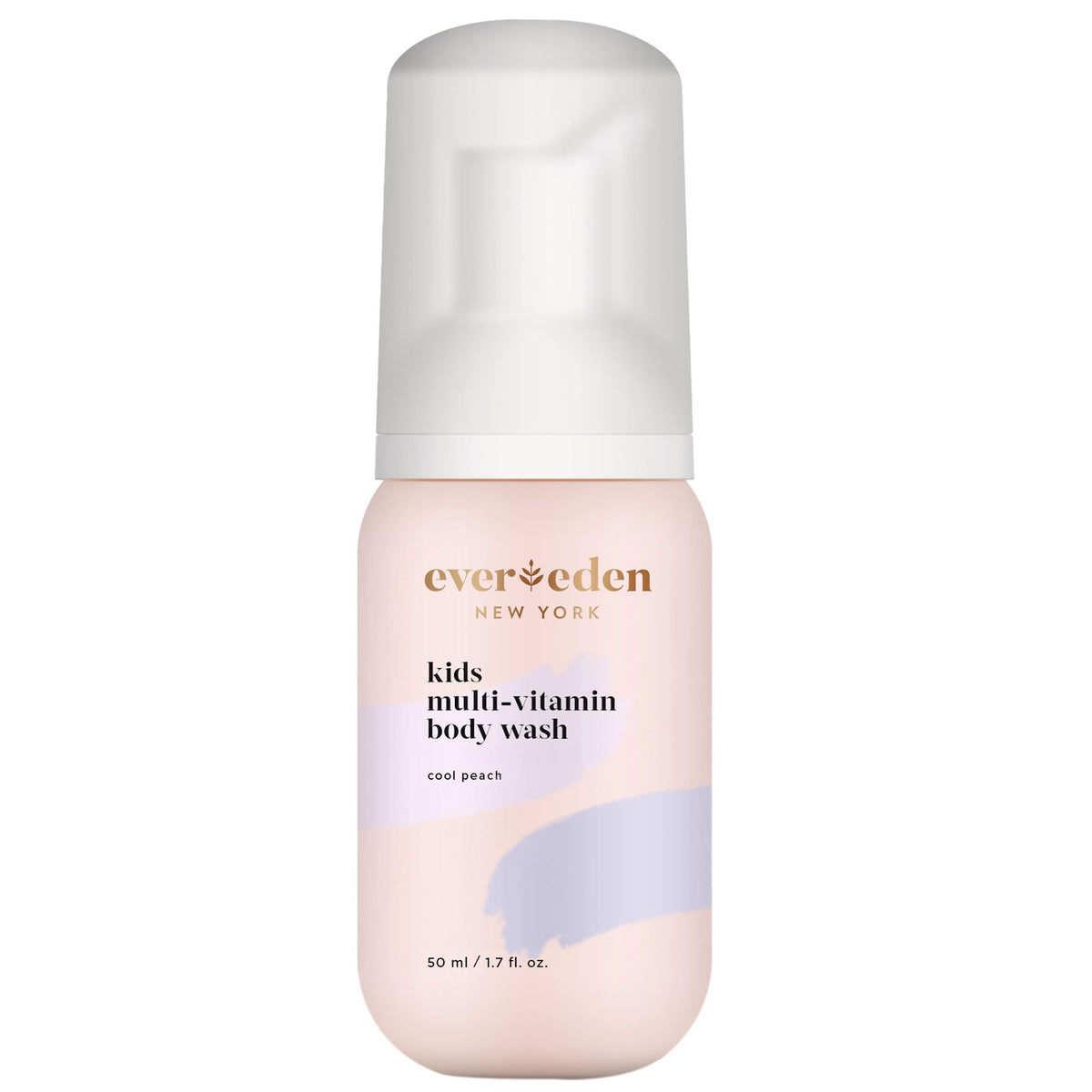 Evereden Cool Peach front packaging showing compact travel bottle and benefits