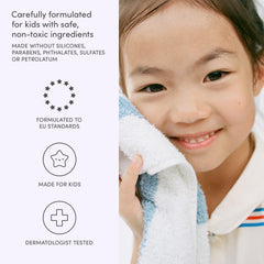 Evereden Cool Peach foam texture close-up showing gentle lather benefit