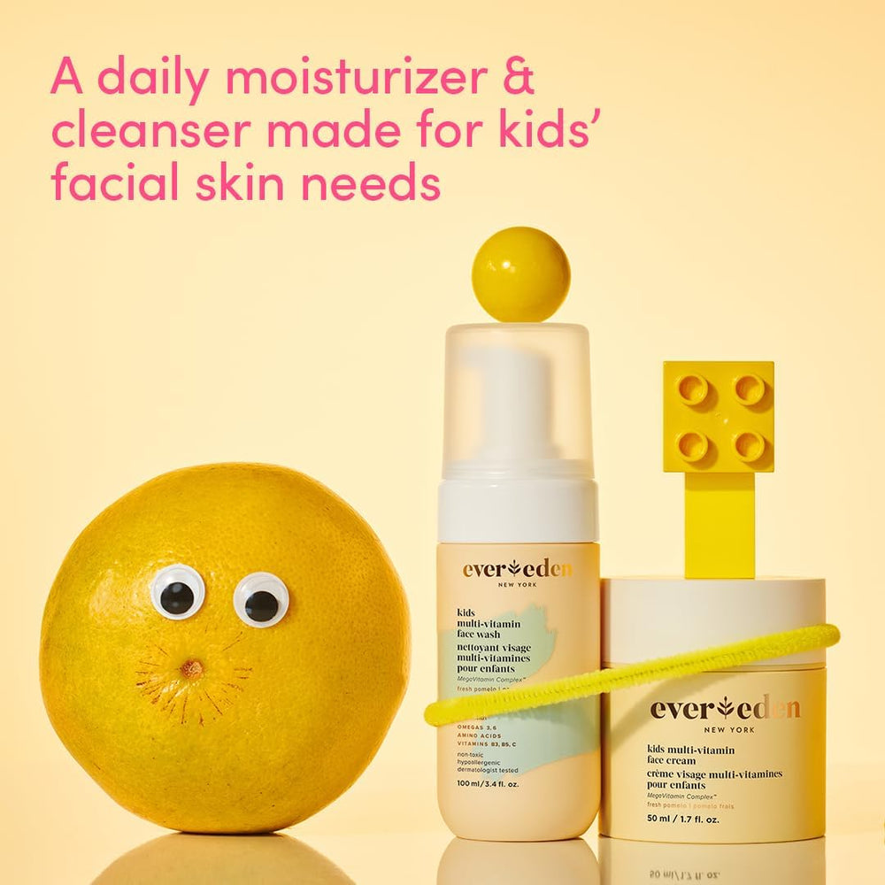 Evereden face cream open jar showing moisturizing texture and gentle care