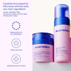 Evereden face wash lather close-up demonstrating gentle foam that removes impurities
