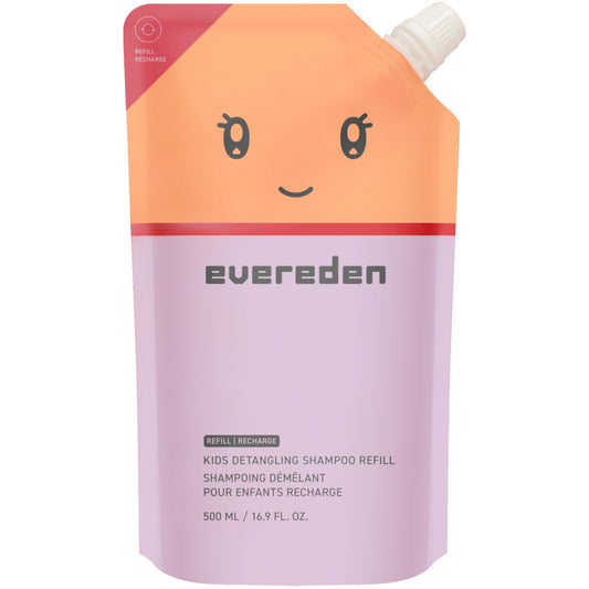 Evereden refill front packaging shows bottle and label benefits