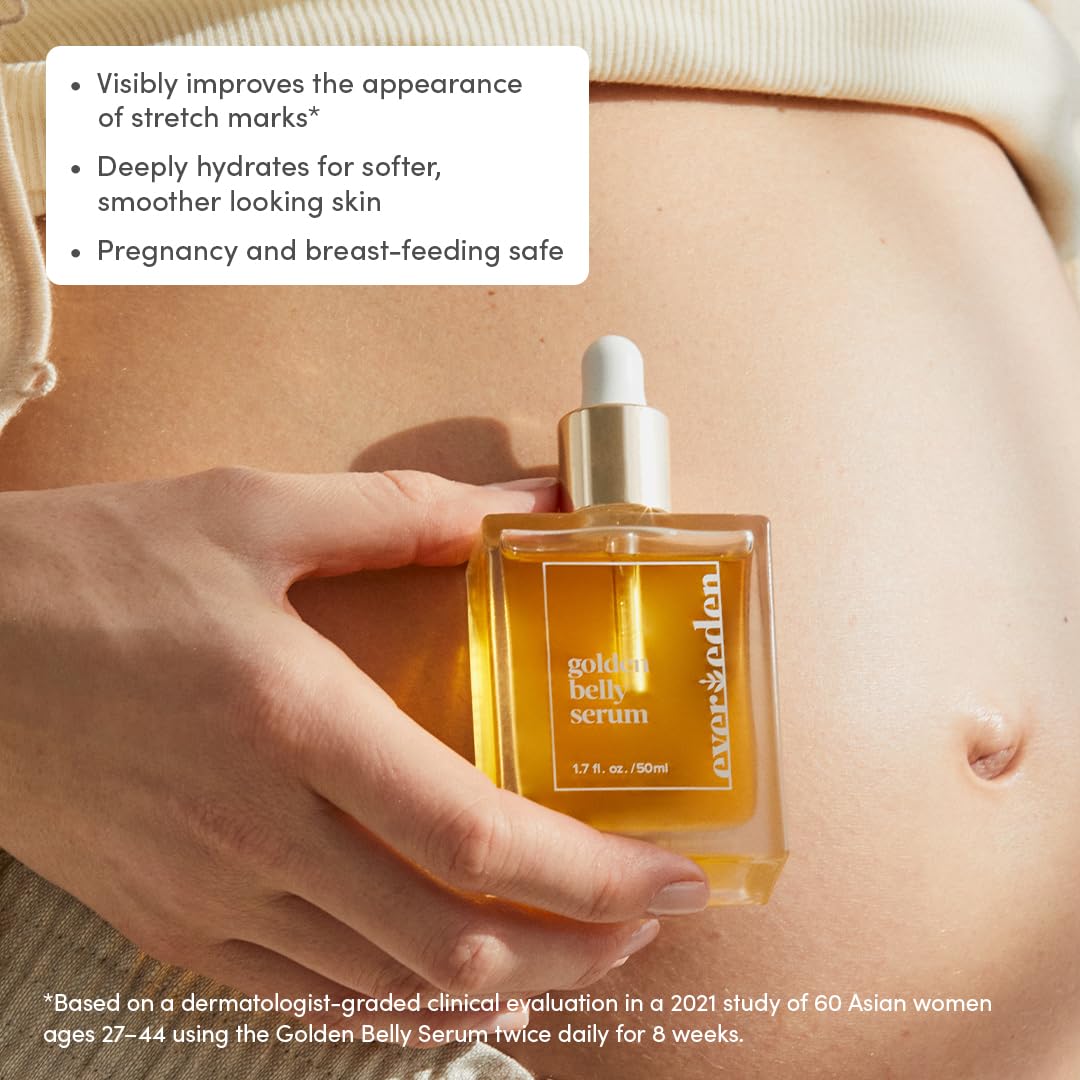 Evereden dropper dispensing golden belly serum for precise application