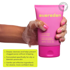 Evereden green tea ingredient shot highlighting calming antioxidant benefit