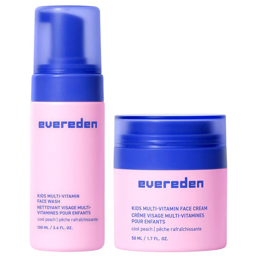 Evereden front packaging showing the happy face duo and playful design benefits daily routine