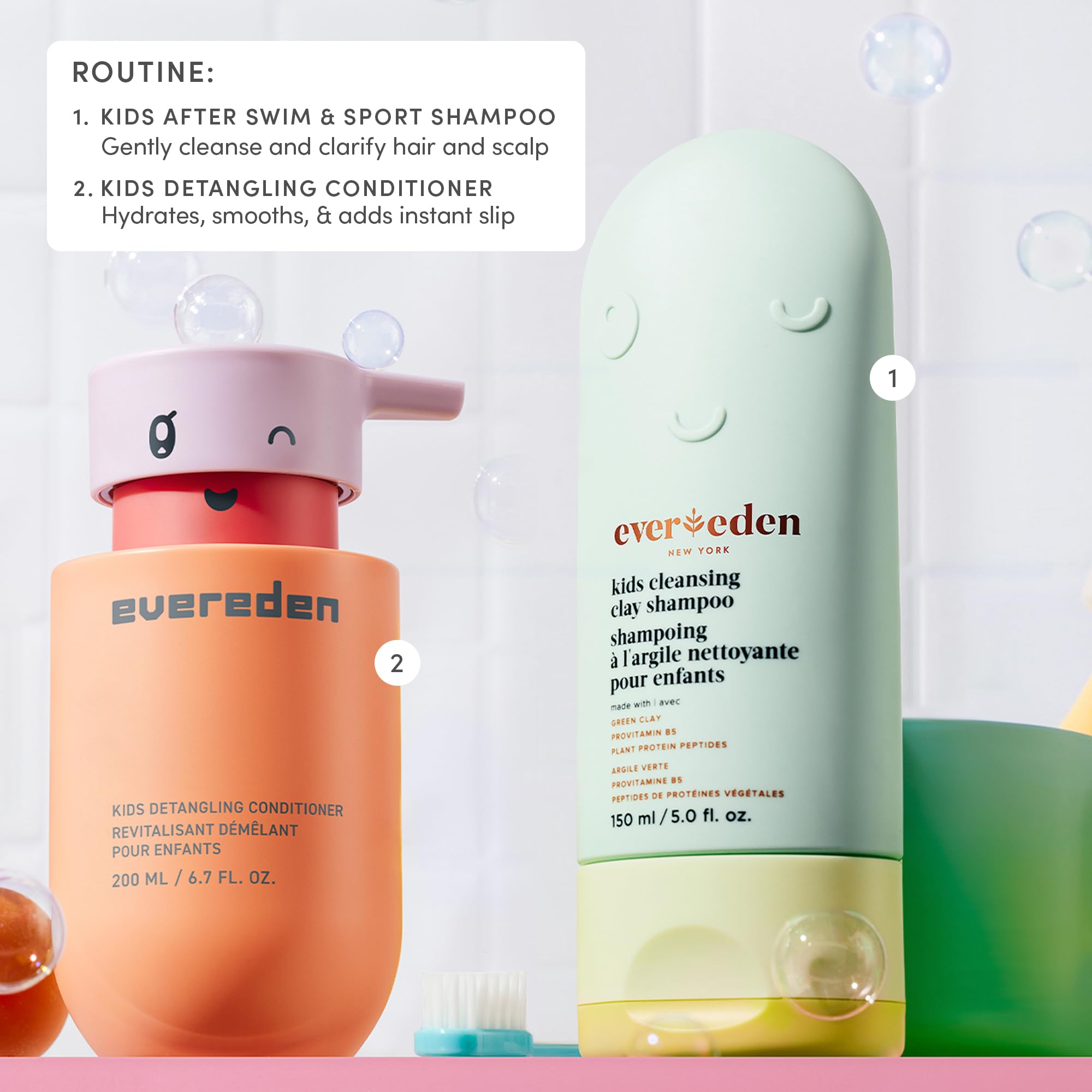 Evereden mini bottle in beach bag with towel and goggles for on-the-go post-swim care