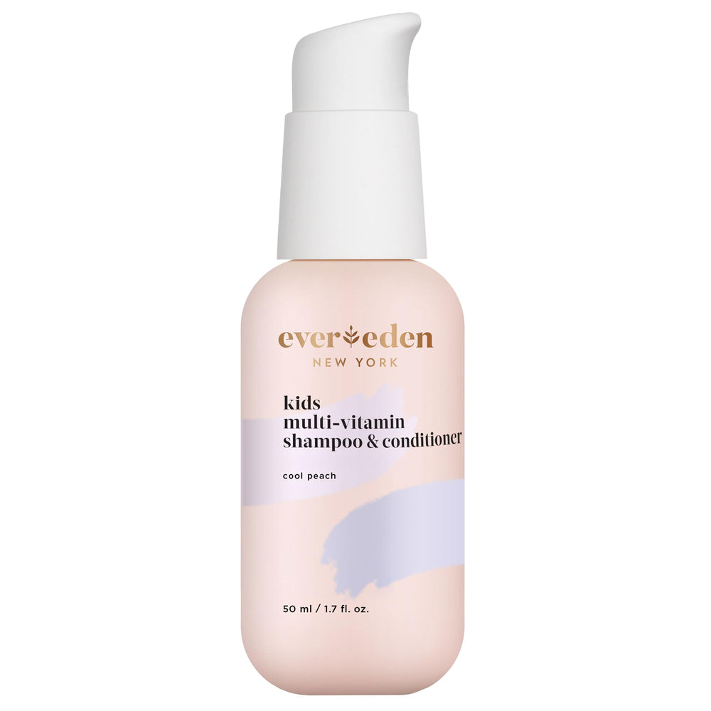 Evereden mini Cool Peach front bottle showing branding and travel size benefit