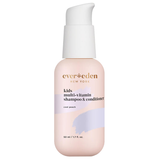 Evereden mini Cool Peach front bottle showing branding and travel size benefit