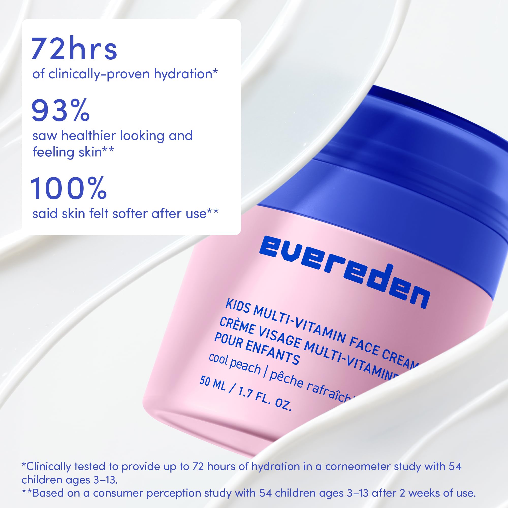 Evereden products next to toy figure showing size and travel convenience for families