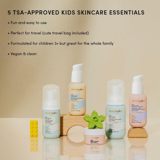 Evereden 2-in-1 shampoo and conditioner close-up highlighting gentle formula