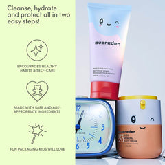 Evereden SPF cream pump detail showing easy dispensing and control
