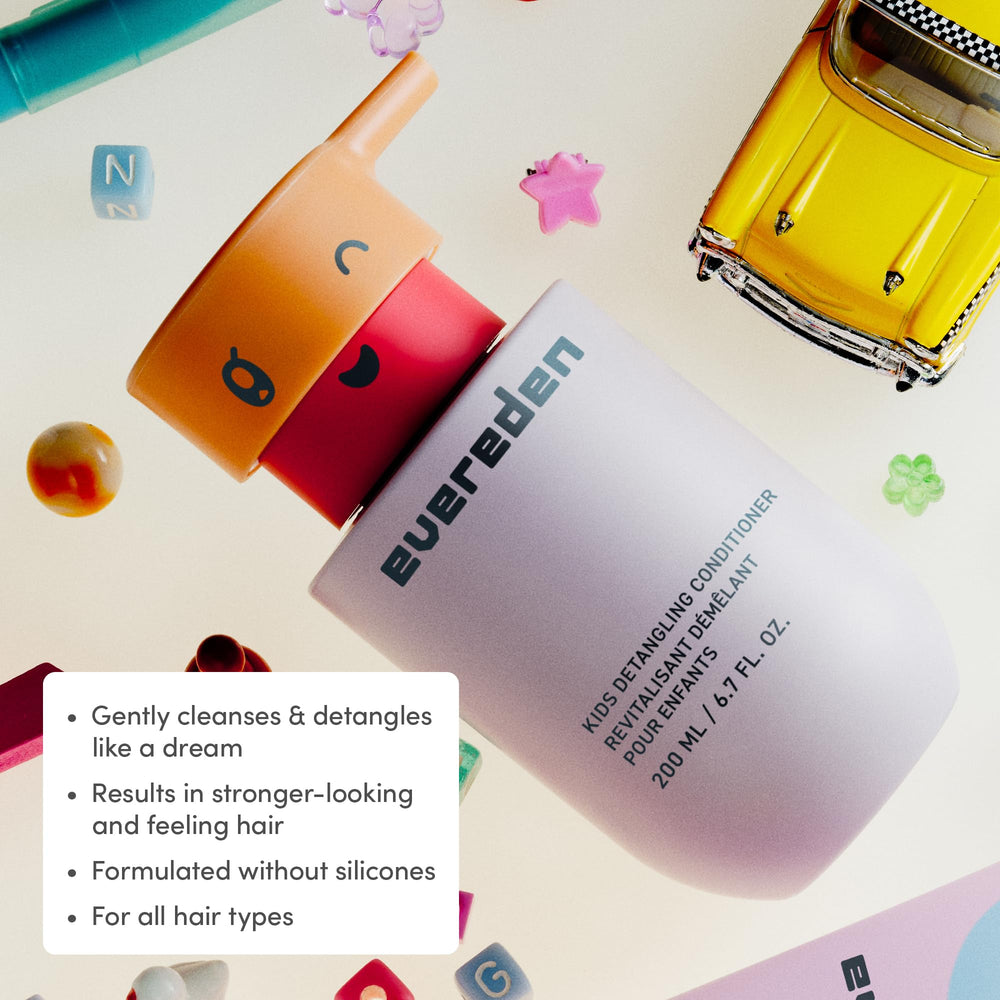 Evereden foamy lather texture demonstrating gentle cleansing and easy detangling