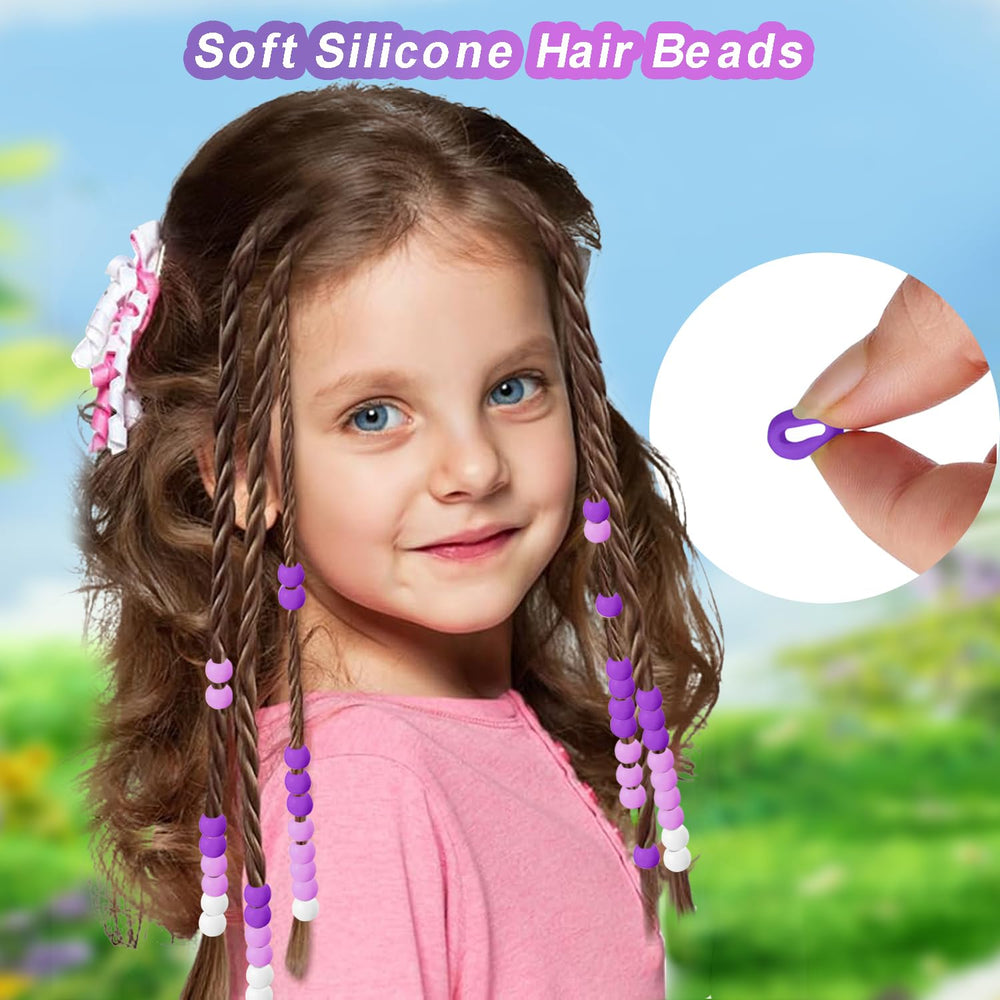 Everfunny beads threaded on a braid in use showing playful finished look