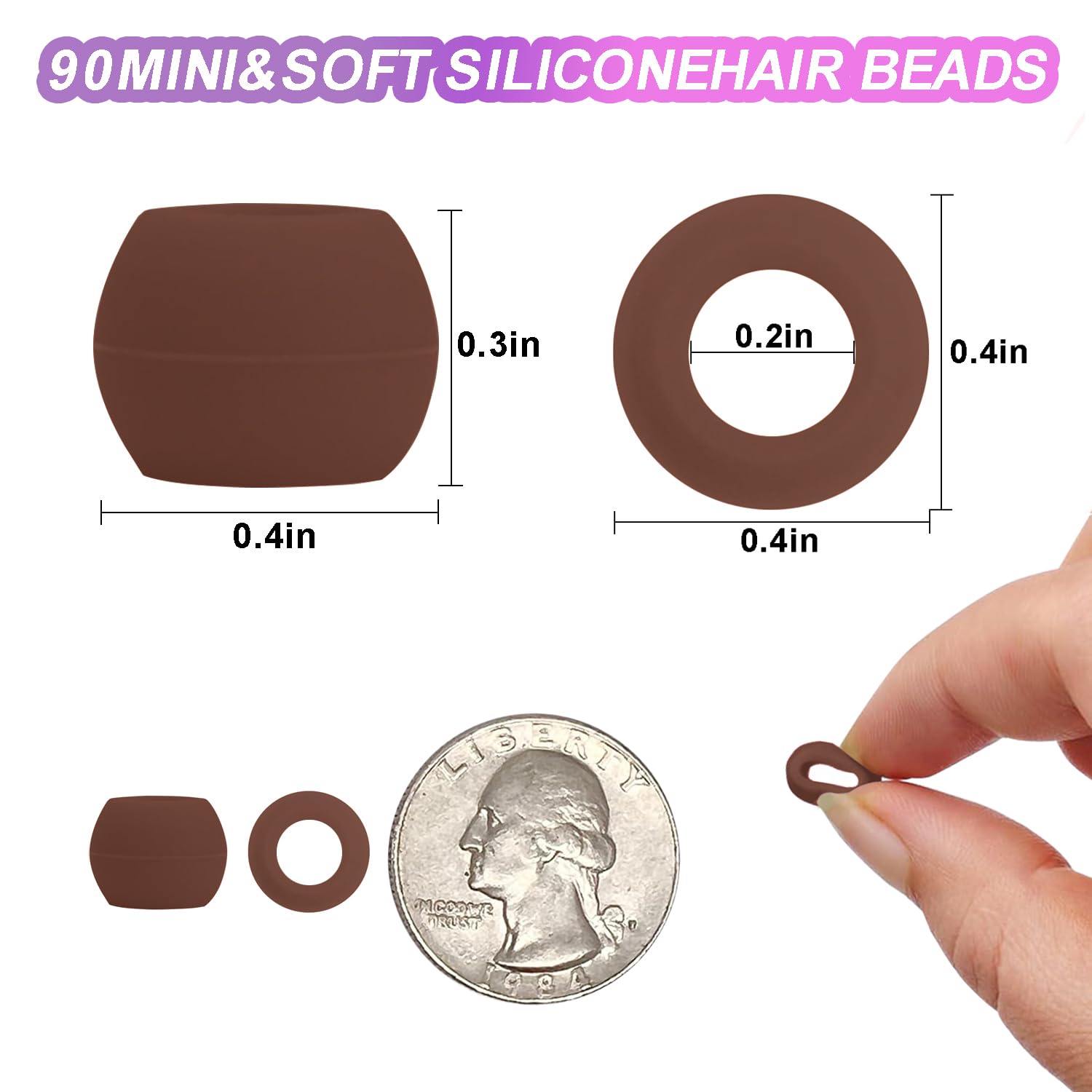 Everfunny close-up of silicone bead texture, soft and flexible benefit