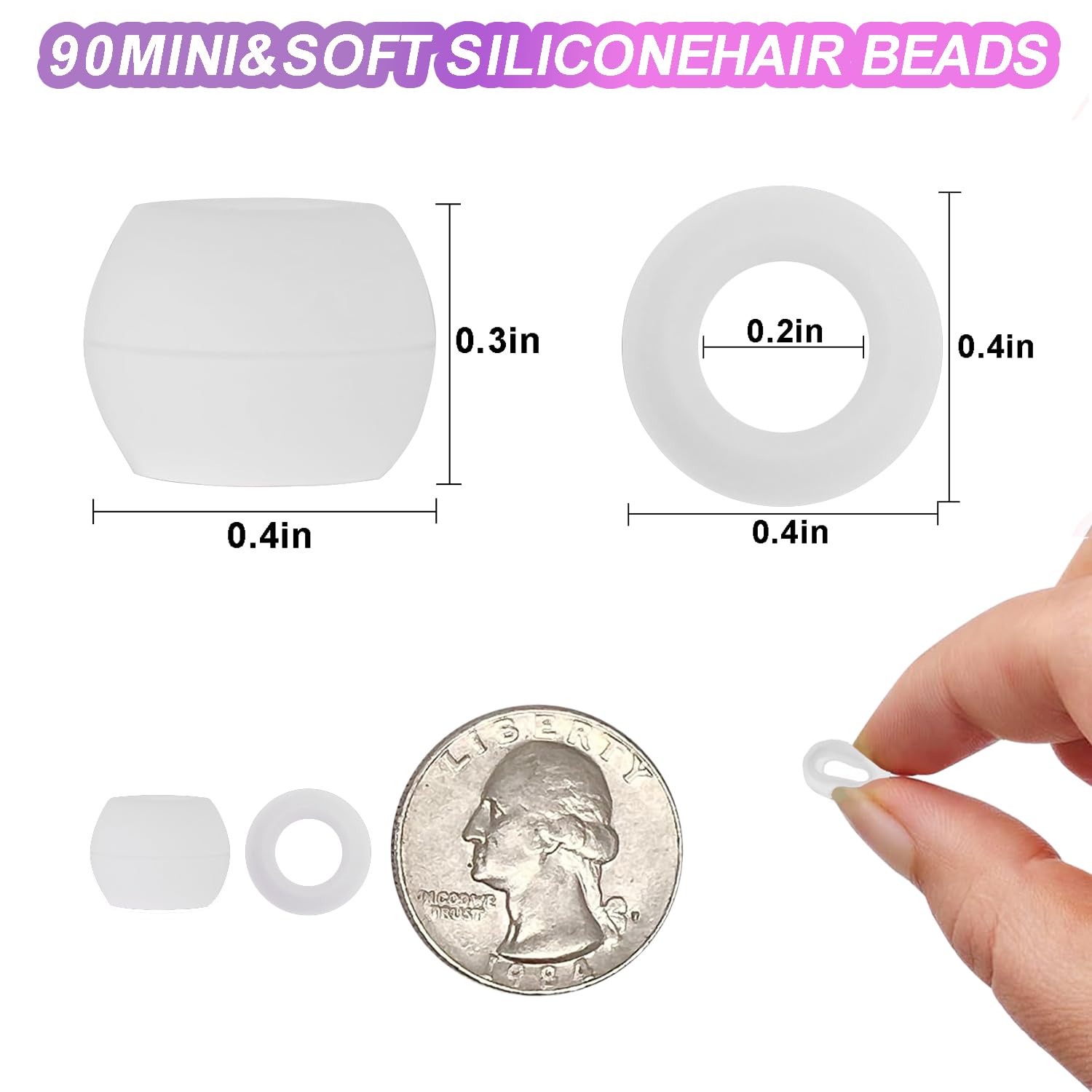 Everfunny close-up of silicone bead texture, soft flexible feel benefit
