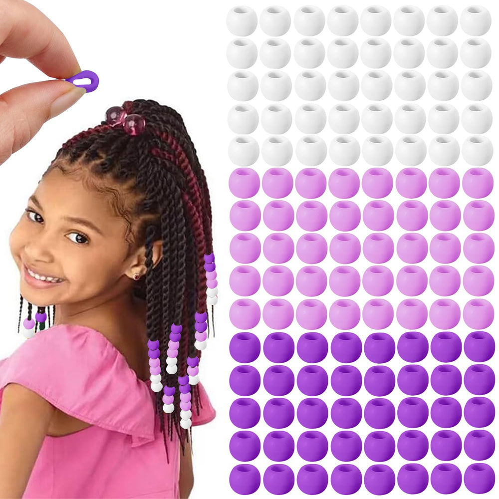 Everfunny front packaging showing purple bead kit and accessories benefit easy styling