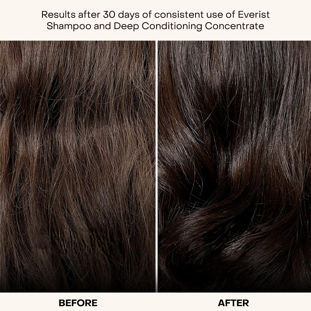 Everist shampoo concentrate texture close-up highlights gentle lather benefit
