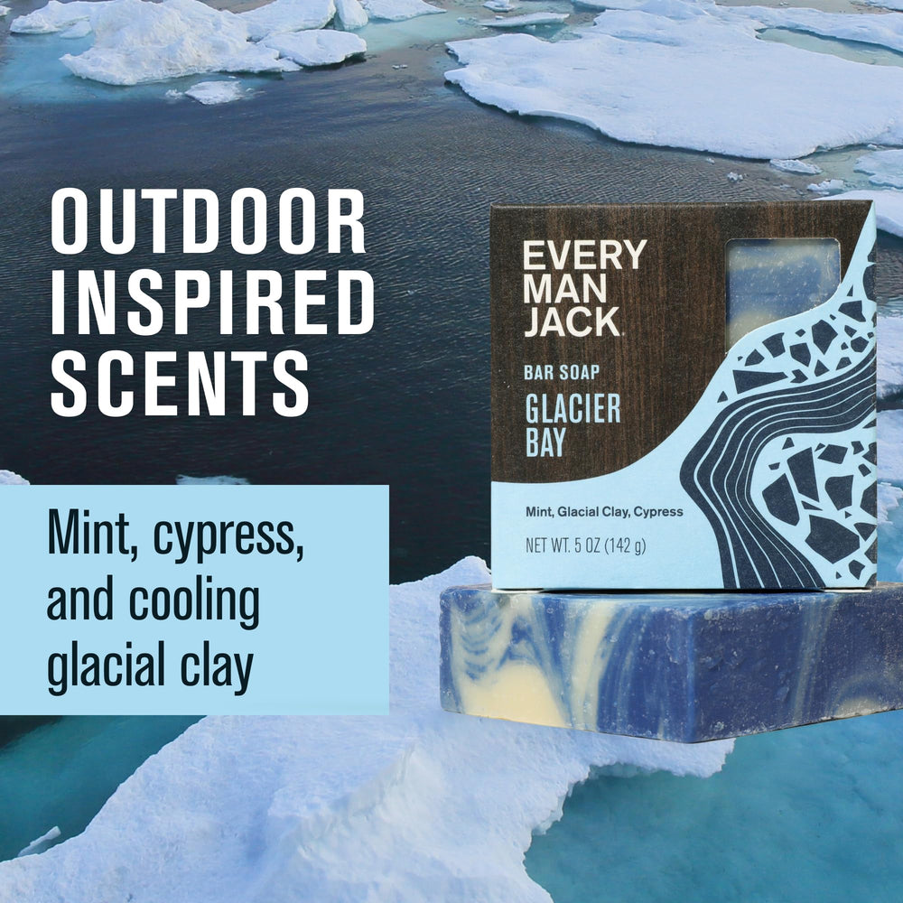 Every Man Jack bar lather in hand demonstrating creamy suds and gentle cleanse