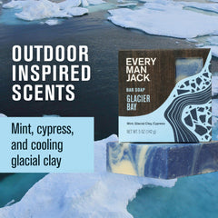 Every Man Jack bar lather in hand demonstrating creamy suds and gentle cleanse