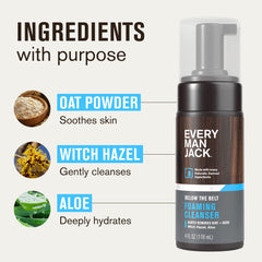 Every Man Jack witch hazel extract visual representing natural cleansing support