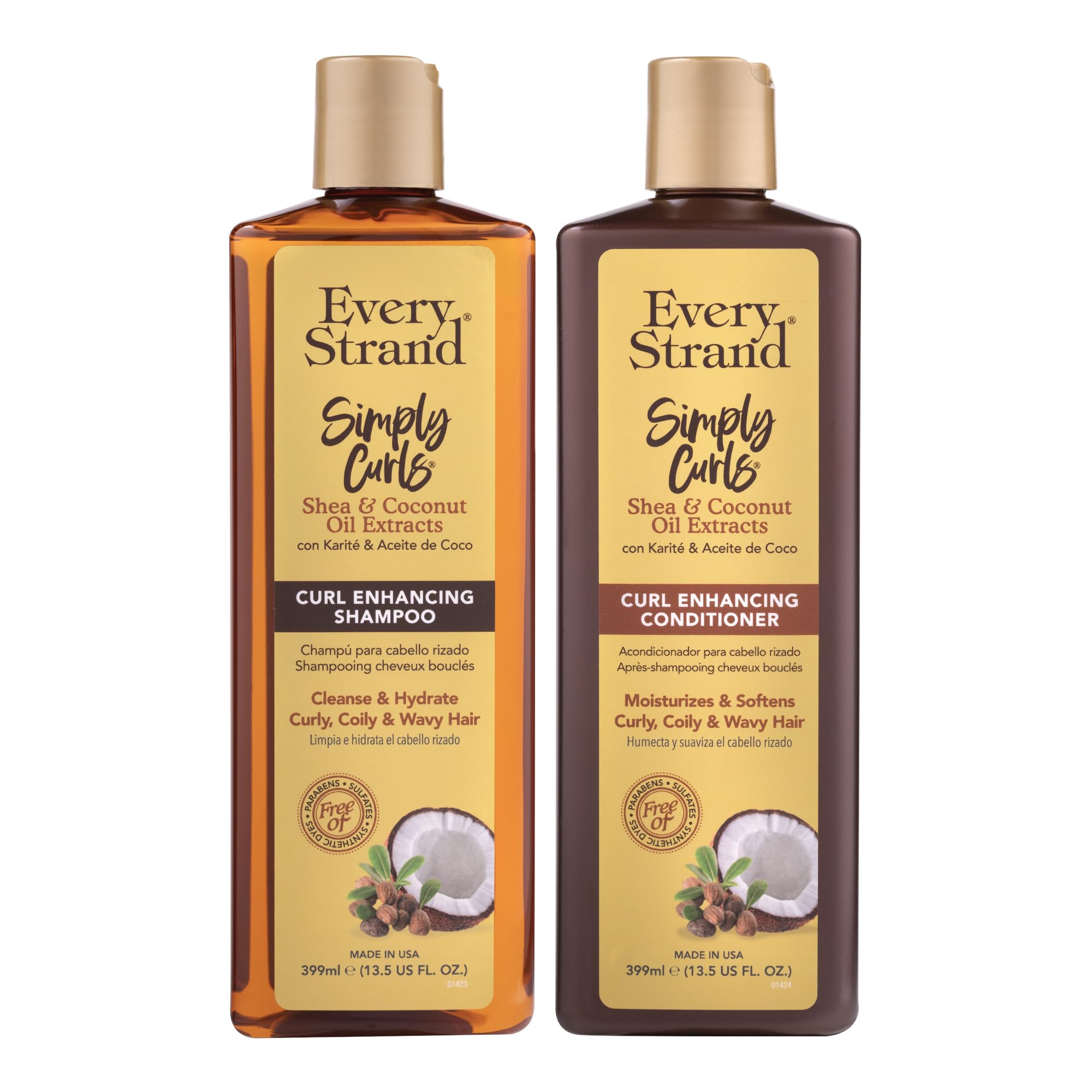 Every Strand bottle front packaging showing product duo and benefits