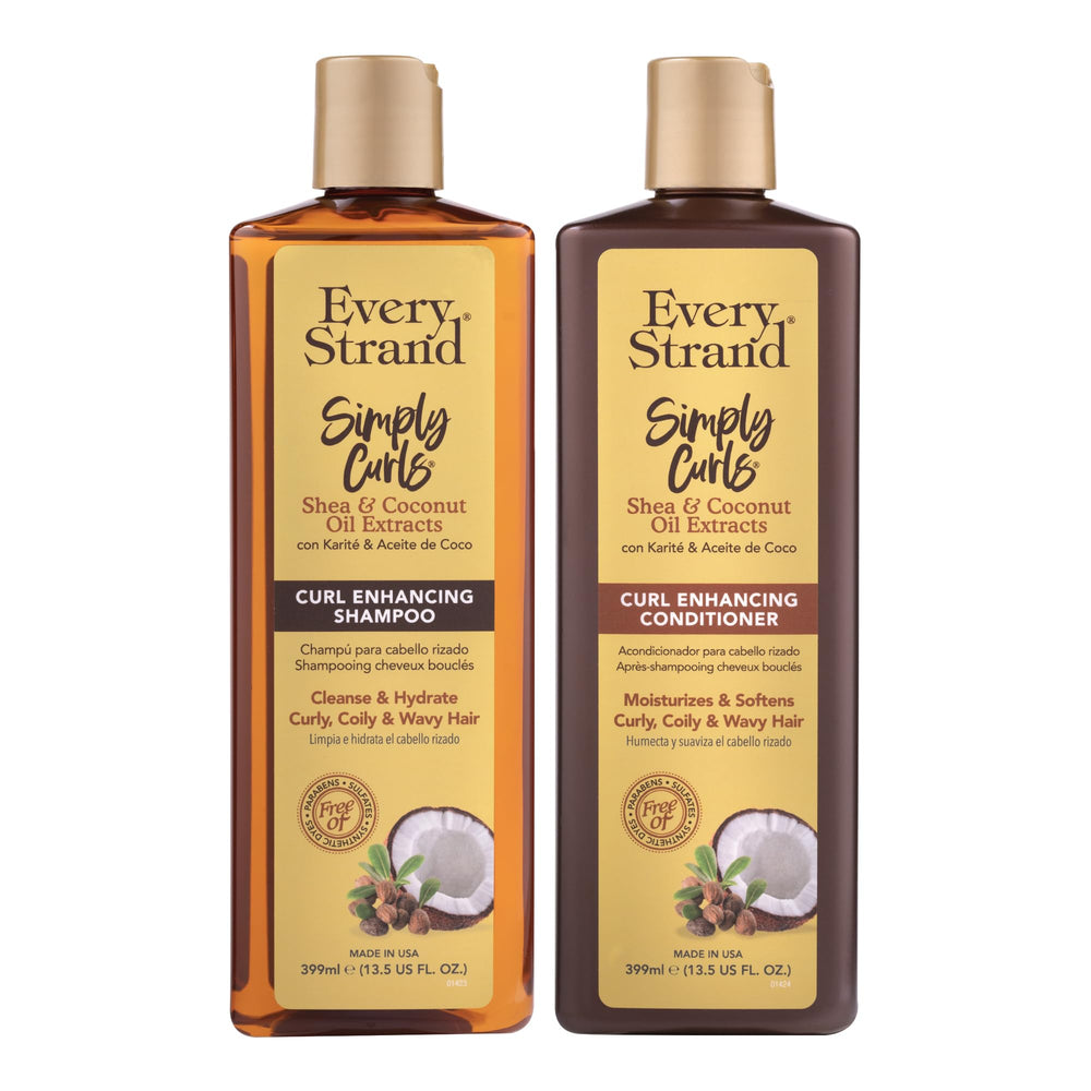 Every Strand bottle front packaging showing product duo and benefits