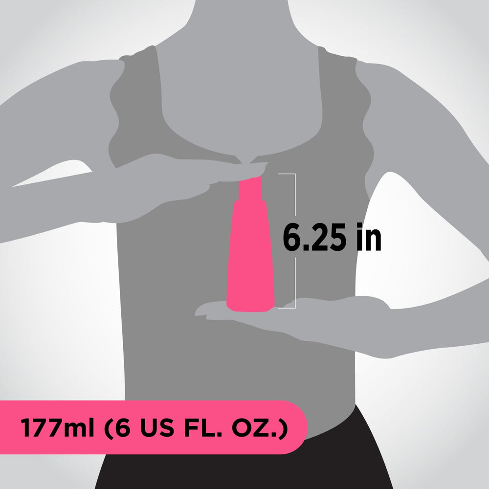 Every Strand bottle in hand for scale showing travel-friendly 6 fl oz convenience benefit