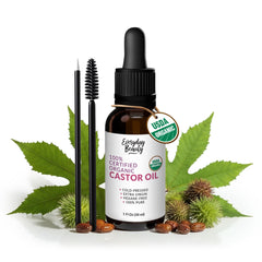 Everyday Beauty bottle front view showing organic castor oil purity and trust