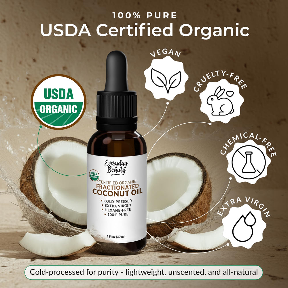 Everyday Beauty oil texture close-up highlighting lightweight absorption benefit