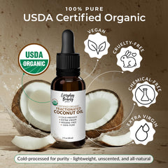 Everyday Beauty oil texture close-up highlighting lightweight absorption benefit