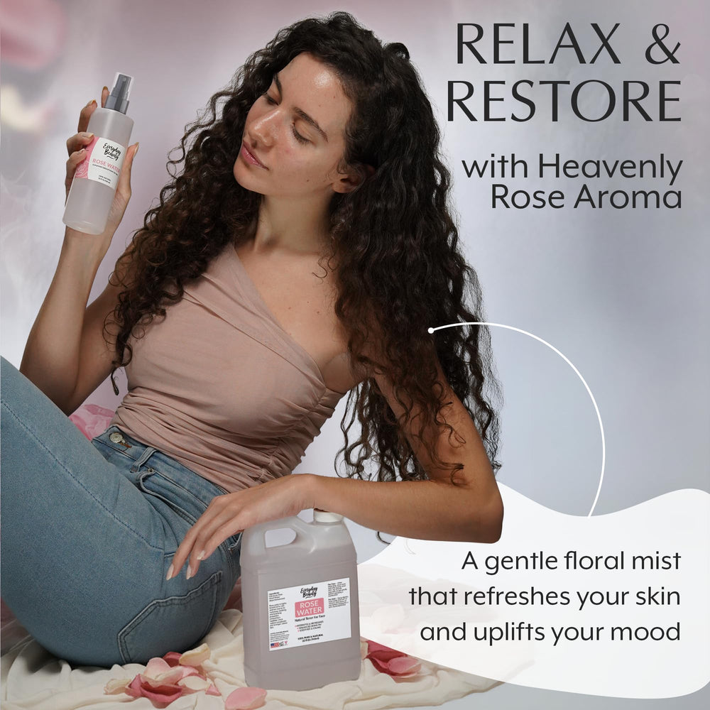 Everyday Beauty spritz used on hair to reduce frizz and refresh strands