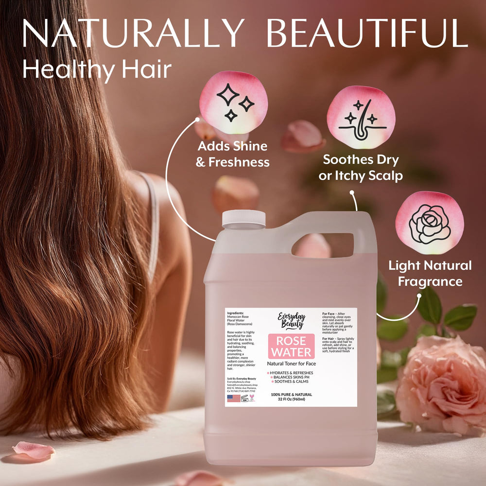 Everyday Beauty mist being applied to face, soothing and hydrating on skin