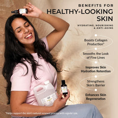 Everyday Beauty squalane with olive branch highlighting plant-derived sourcing benefit