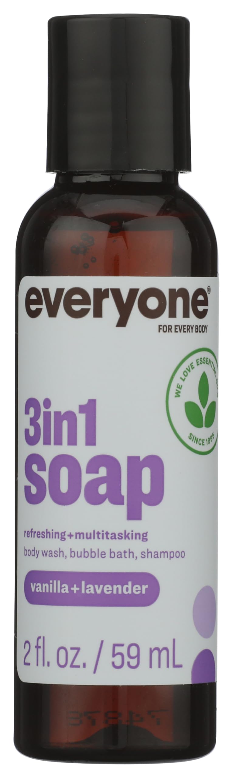 everyone close-up of soap being poured and lathering benefit: gentle cleansing