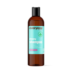 everyone dreamy shampoo front bottle showing label and scent benefits