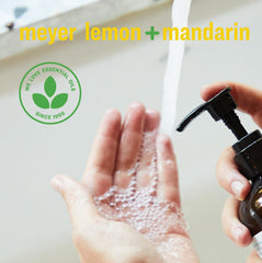 everyone pouring refill into pump dispenser for easy plastic reduction
