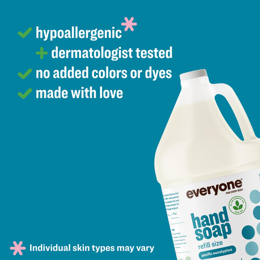 everyone brand label closeup highlighting Pacific Eucalyptus scent and ingredients