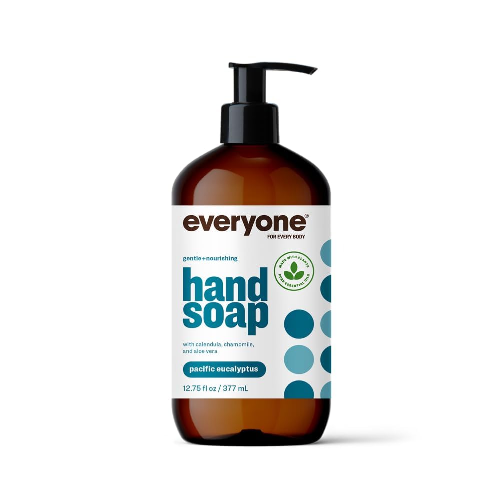everyone bottle front view showing Pacific Eucalyptus and clear branding for easy recognition