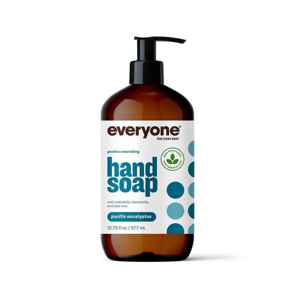 everyone bottle front view showing Pacific Eucalyptus and clear branding for easy recognition