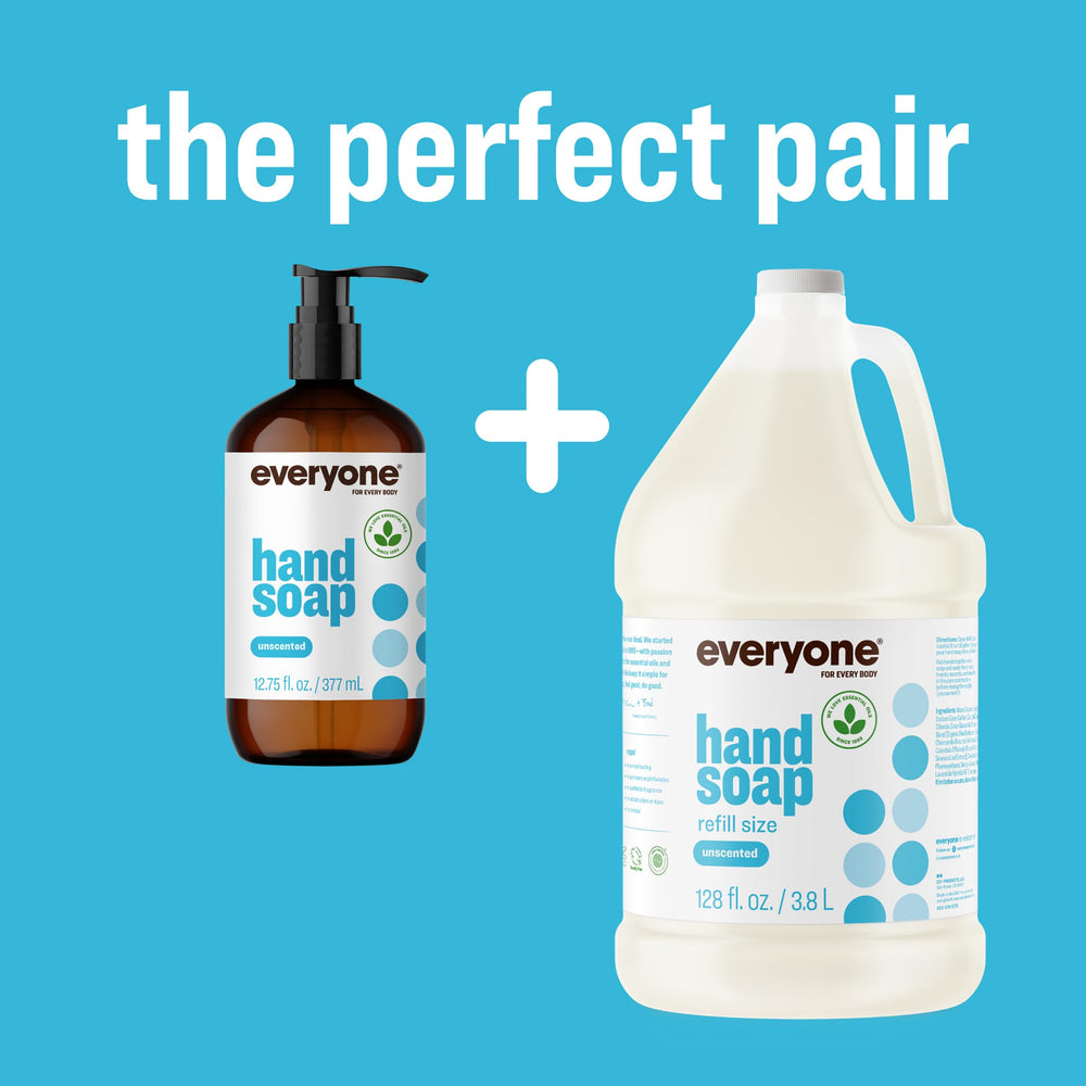 everyone unscented label closeup showing ingredients and eco certification benefit