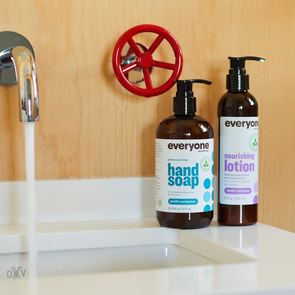 Everyone lotion inside a travel kit showing portability and on-the-go hydration