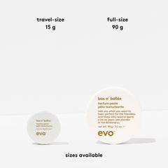 EVO Box O' Bollox being applied by hands demonstrating styling control