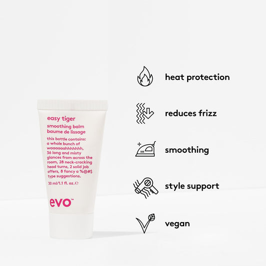 EVO Easy Tiger cream texture close-up illustrating smooth, lightweight formula