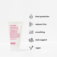 EVO Easy Tiger cream texture close-up illustrating smooth, lightweight formula