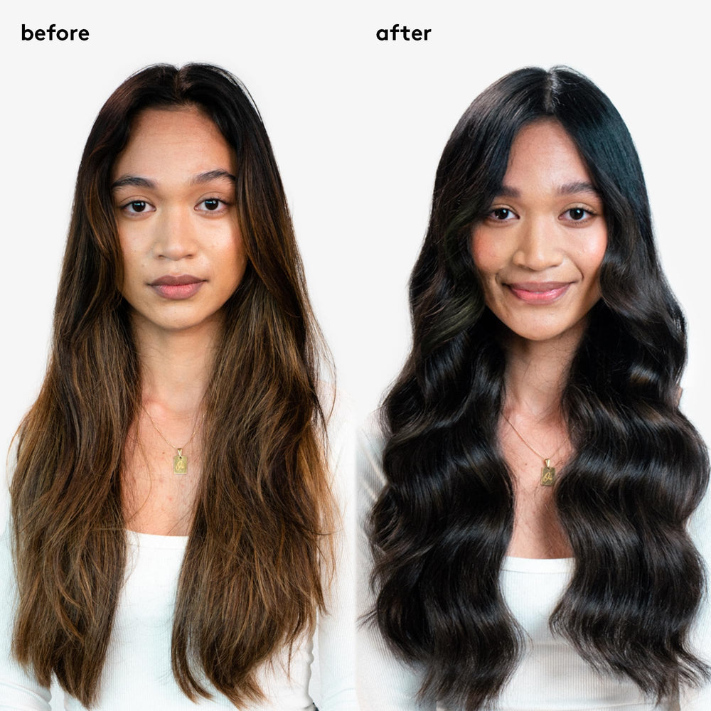 EVO Fabuloso Cool Brown applied in shower demonstrating toning action