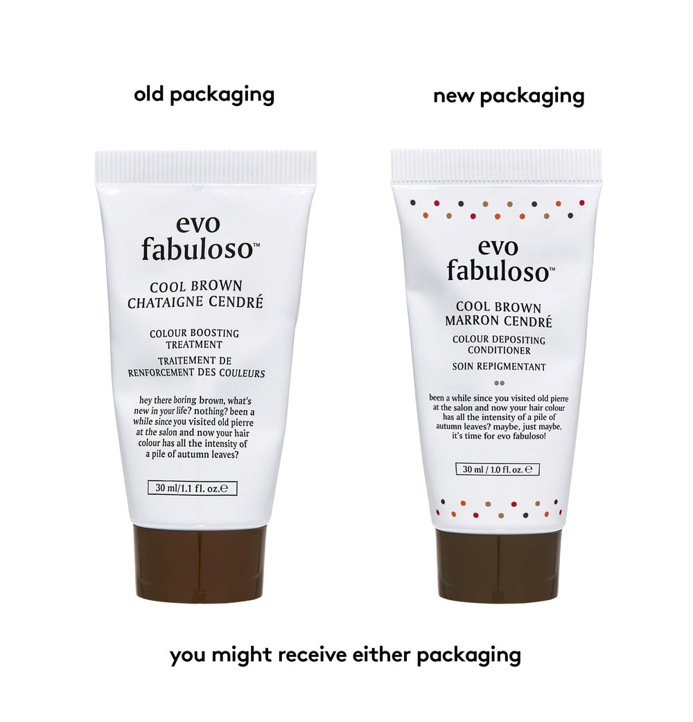 EVO Fabuloso Cool Brown dispenser close-up highlighting easy application
