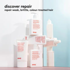 EVO after styling smooth hair showcasing reduced frizz and healthier look