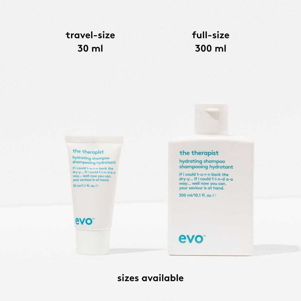 Close-up of EVO product texture droplet showing moisturizing formula benefit