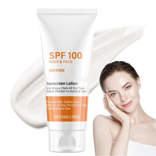 Evolvique front packaging showing SPF 100 and travel size benefits